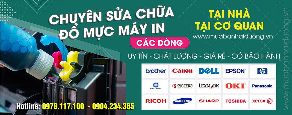 Đổ mực máy in tại Hải Dương